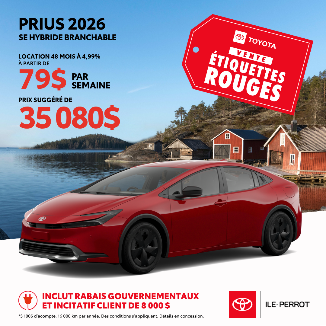 Toyota Prius Hybride Branchable 2026