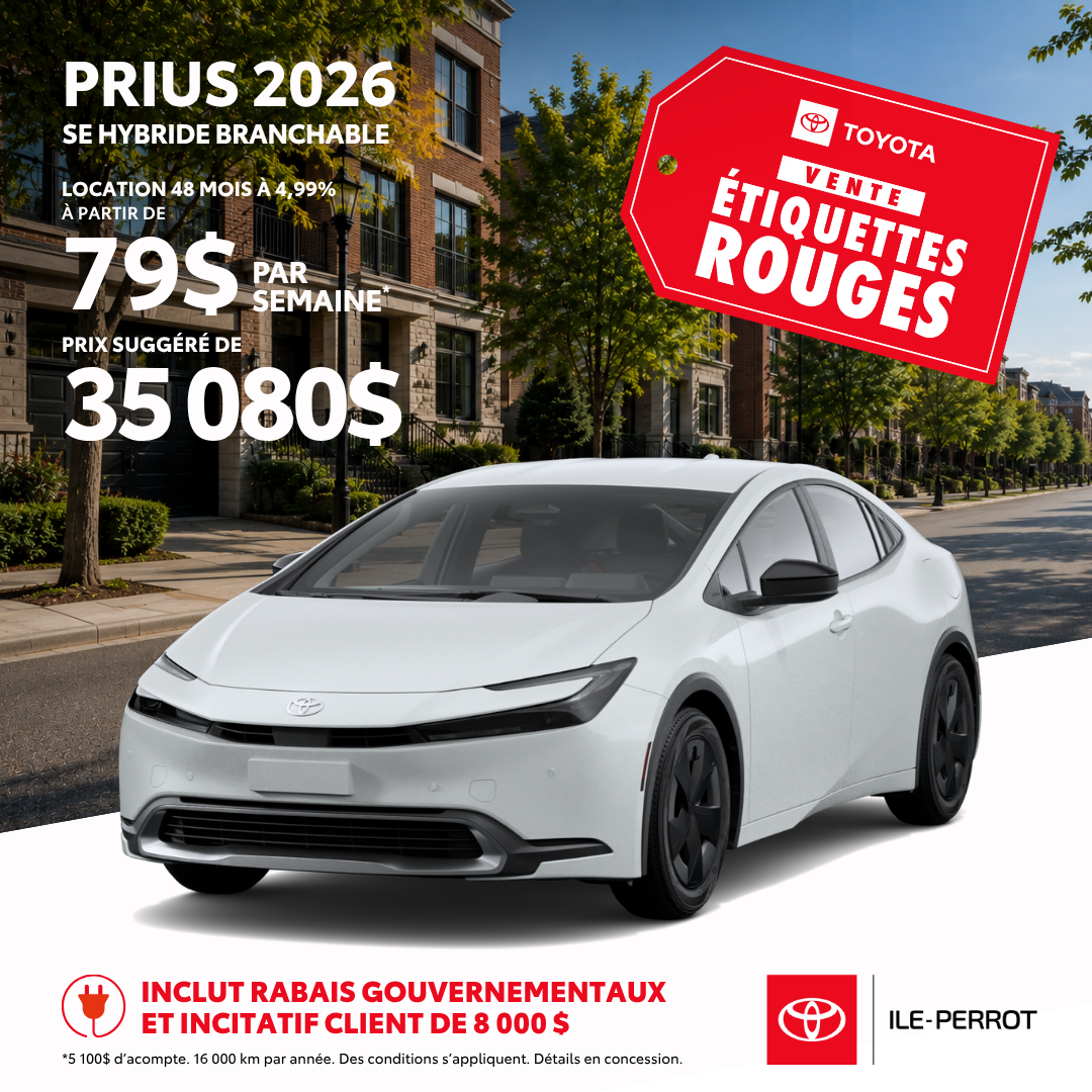 Toyota Prius Hybride Branchable 2026