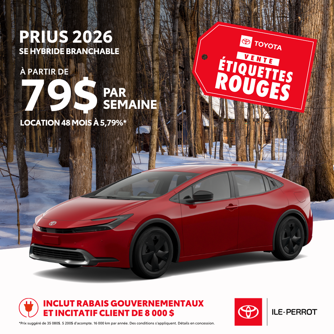 Toyota Prius Hybride Branchable 2026