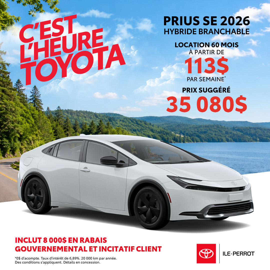 Prius Hybride Branchable 2026