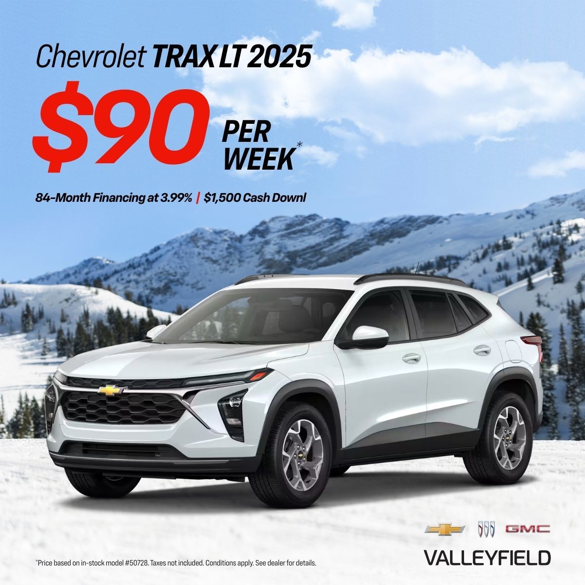 2025 Chevrolet Trax From $90/Week