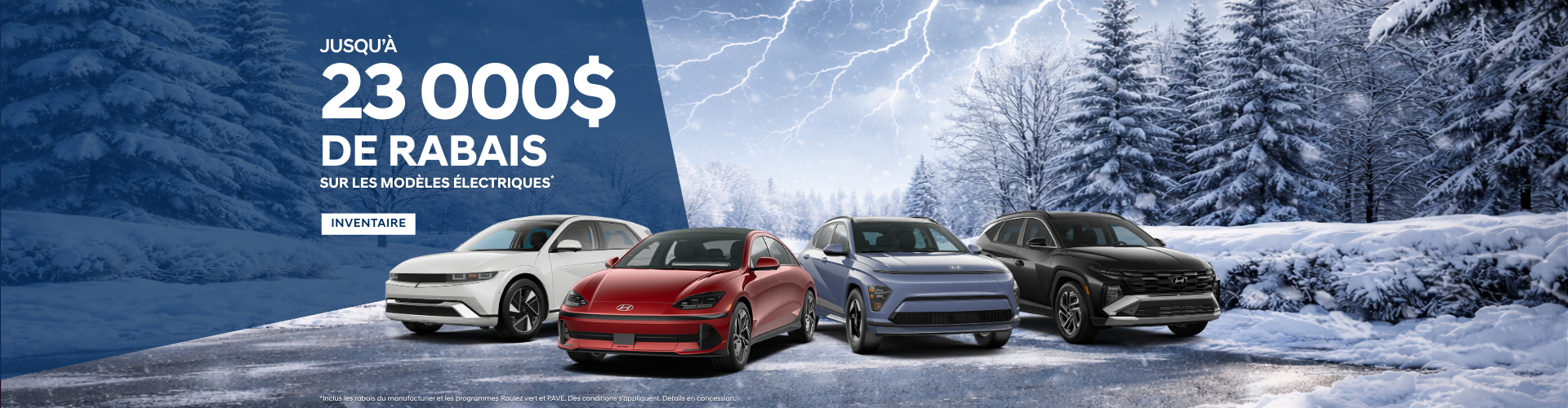 Jusqu'à 23 000$ de rabais sur les VÉ