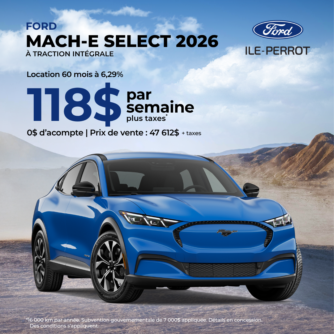 Mach E Select TI admissible au rabais PAVE