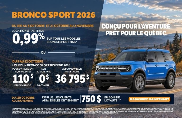 BRONCO SPORT 2026