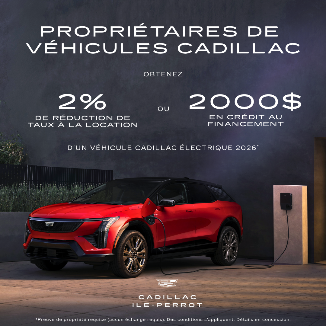 Privilège exclusif pour les conducteurs Cadillac