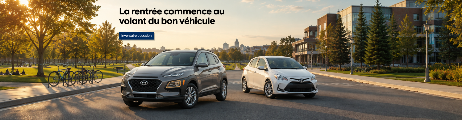 Véhicules d'occasion pour la rentrée