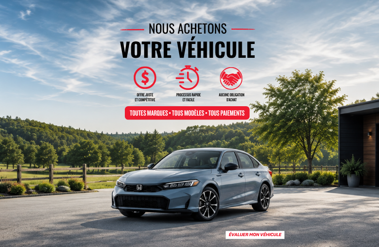Nous achetons votre véhicule