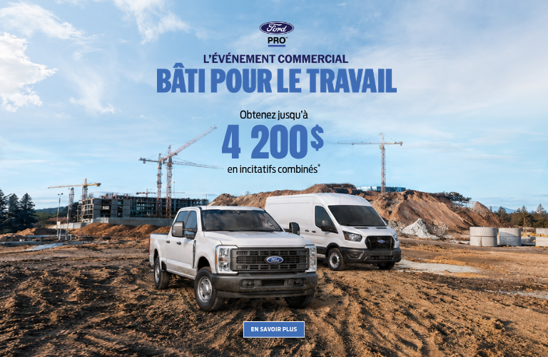 L'événement commercial Bâti pour le travail