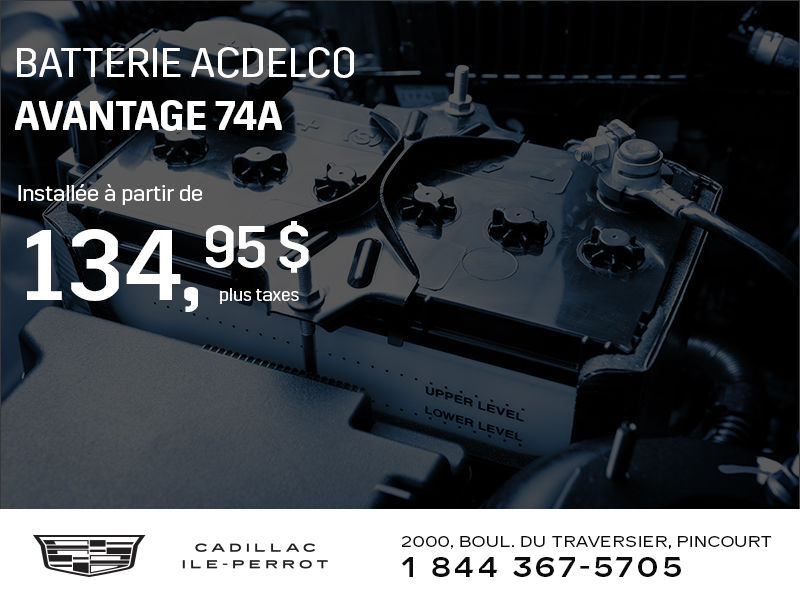 Batterie Acdelco Advantage 75A