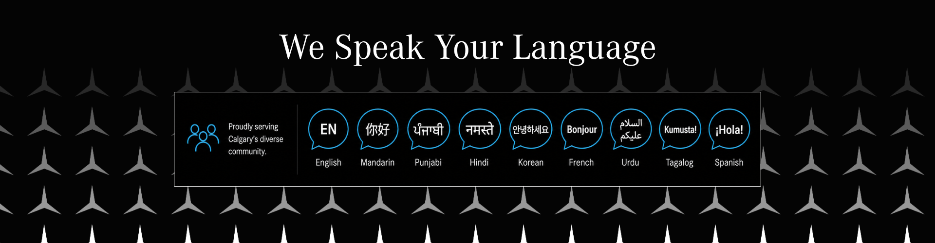 We Speak Your Language