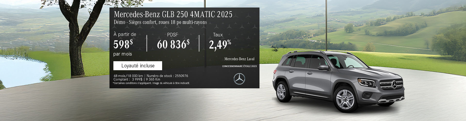 Le Mercedes-Benz GLB 250 4MATIC 2025
