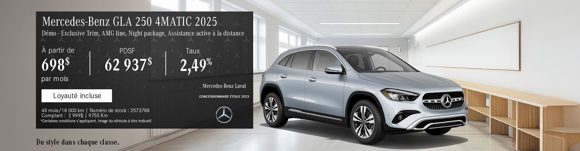 Le Mercedes-Benz GLA 250 4MATIC 2025