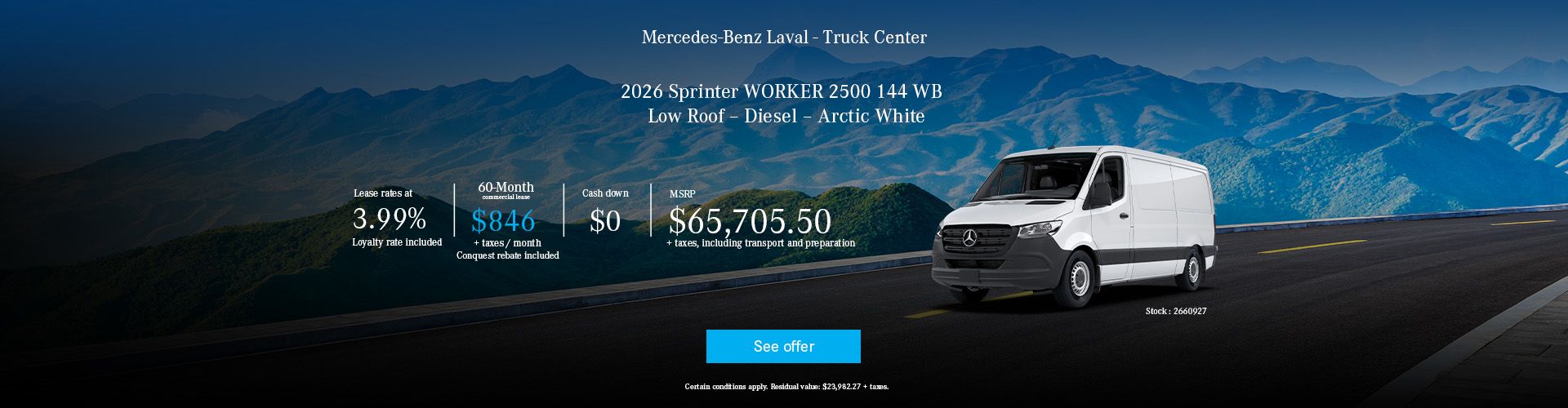 2026 Sprinter WORKER 2500