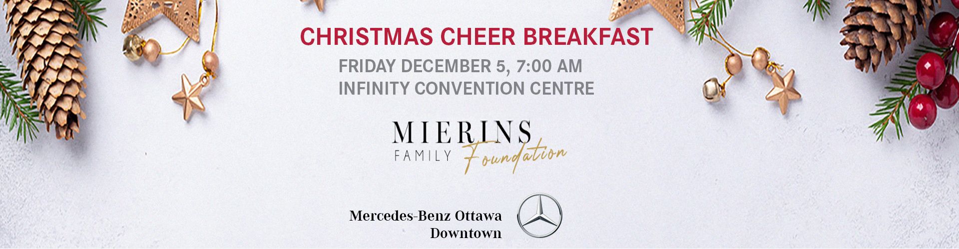 Christmas cheer breakfast