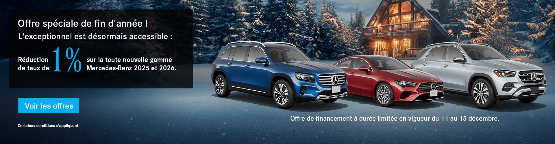Offre spéciale de fin d'année