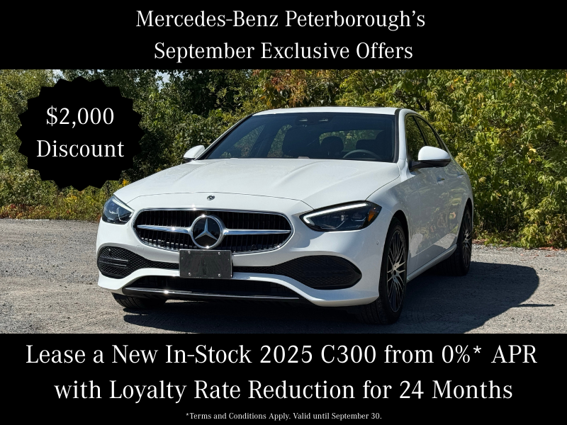 September Exclusive Offers: Lease & Savings on 2025 C300