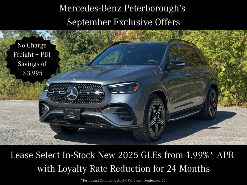 September Exclusive Offers: Savings and Lease Rate offers on 2025 GLEs