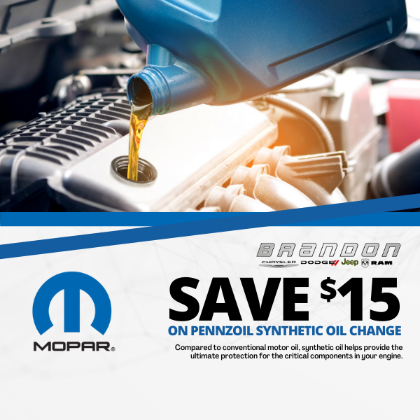 Save $15 On A Pennzoil® Synthetic Oil Change