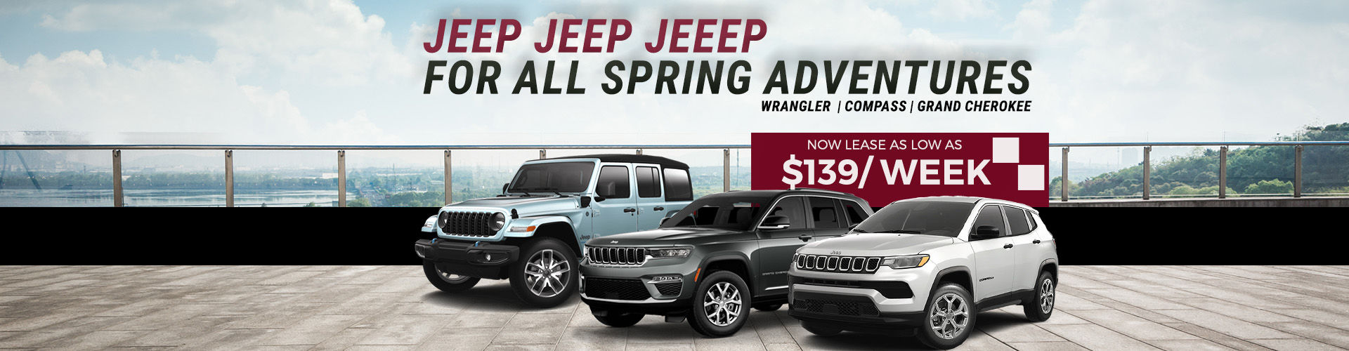 Jeep for all spring adventures