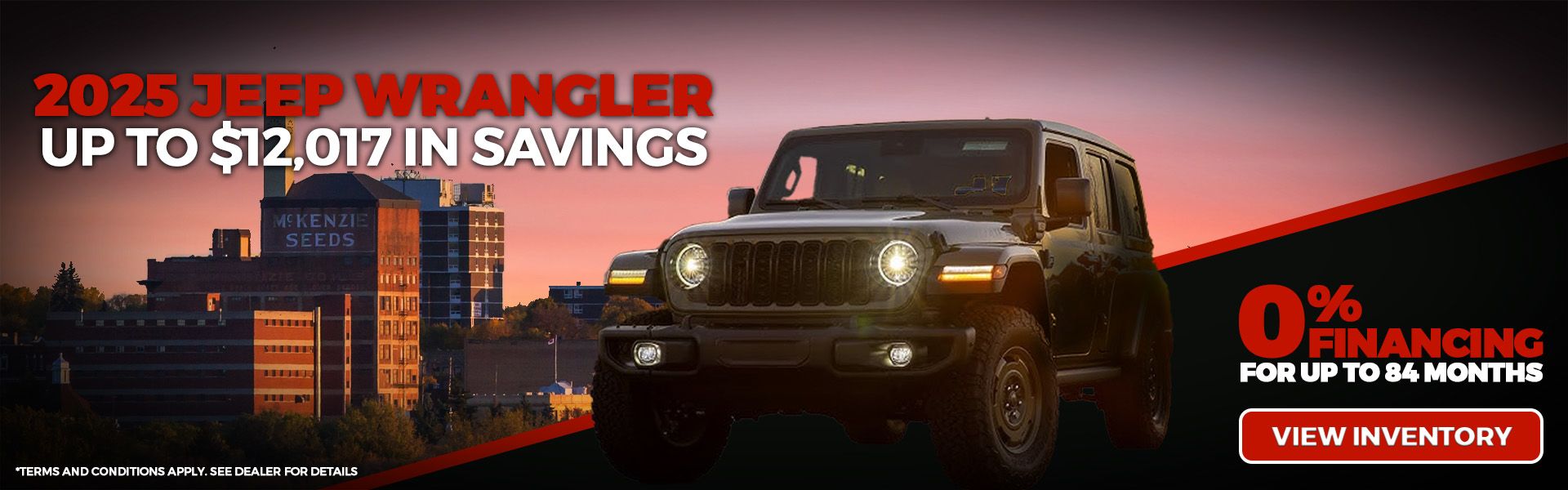 Jeep Wrangler 0% Over 84 Months