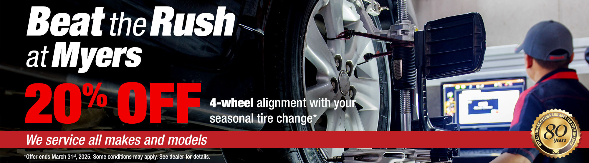 20% Off Wheel Alignment