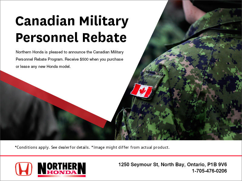 Northern Honda In North Bay Military Rebate