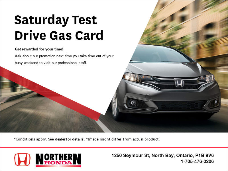 Saturday Test Drive Gas Card