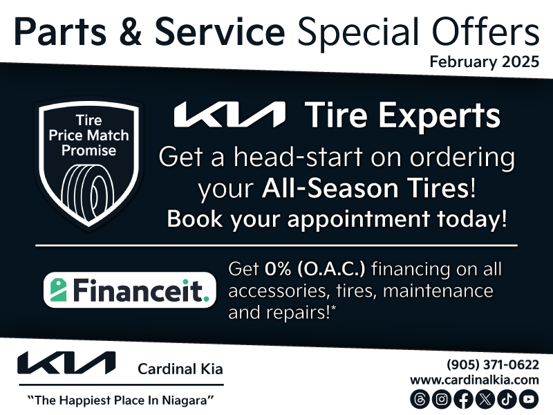 Get a head-start on ordering new All-Season Tires!