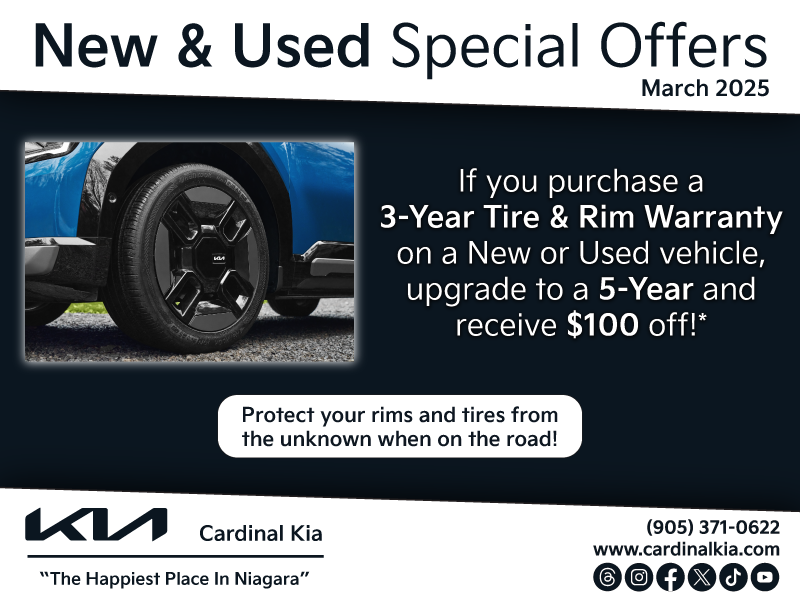 SAVE when you upgrade your Tire & Rim Warranty!