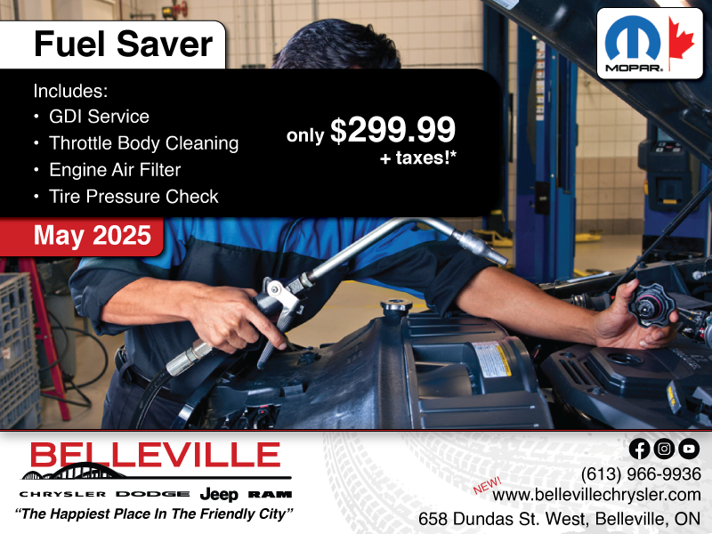 Take advantage of our Fuel Saver Special!