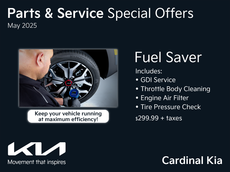 Take advantage of our Fuel Saver Special!
