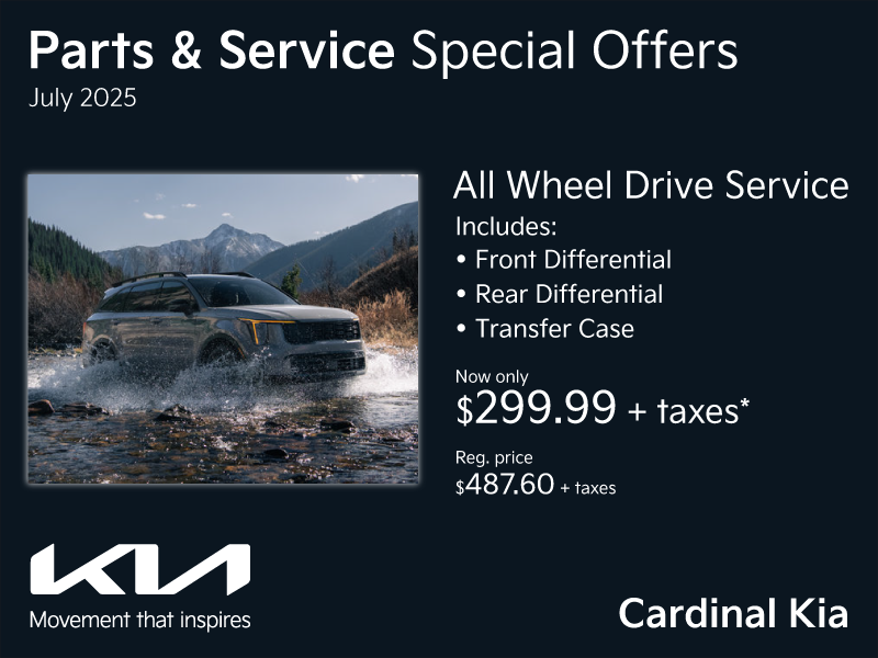 Keep your All Wheel Drive system running it's best!