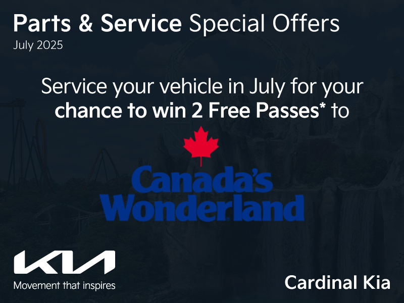 Service your vehicle in July for a chance to win!
