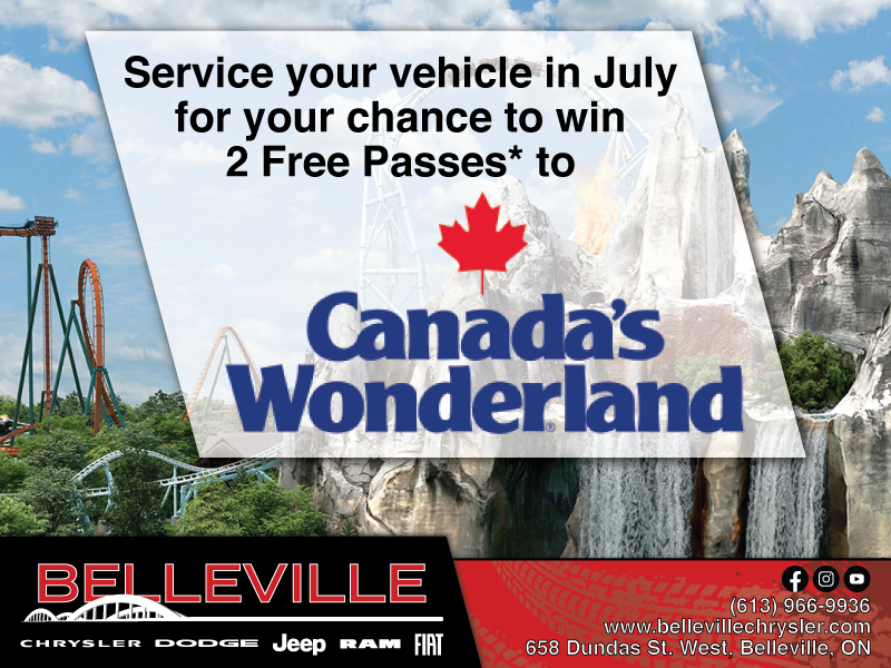 Service your vehicle in July for a chance to win!