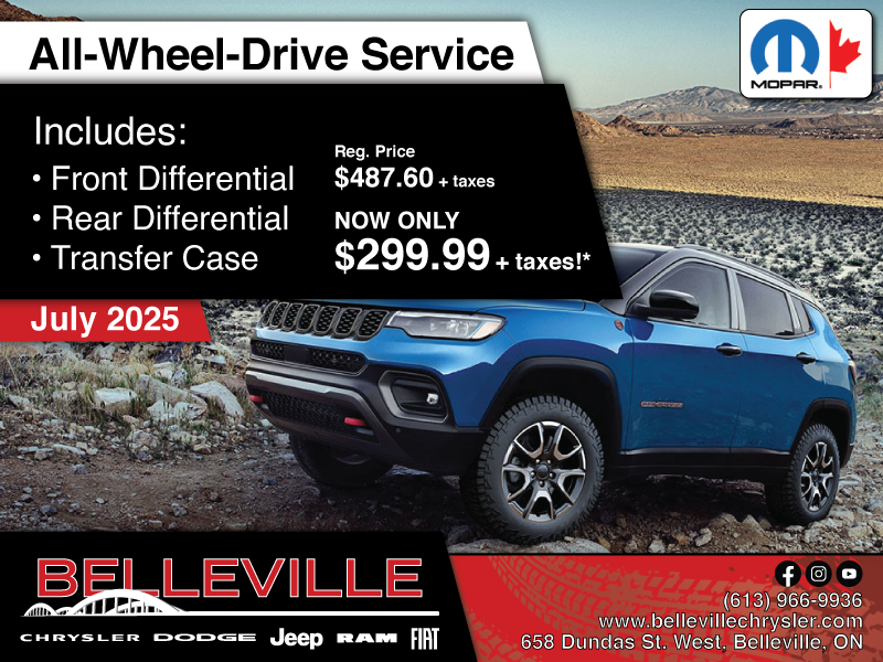 Keep your All Wheel Drive system running it's best!