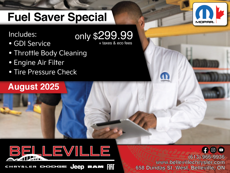 SAVE with this Fuel Saver Special!