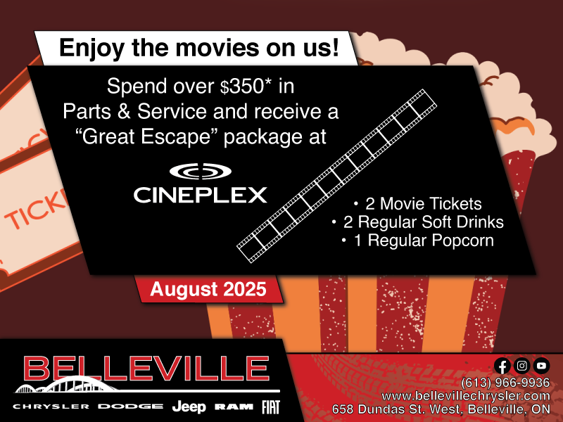 Cineplex Great Escape Package