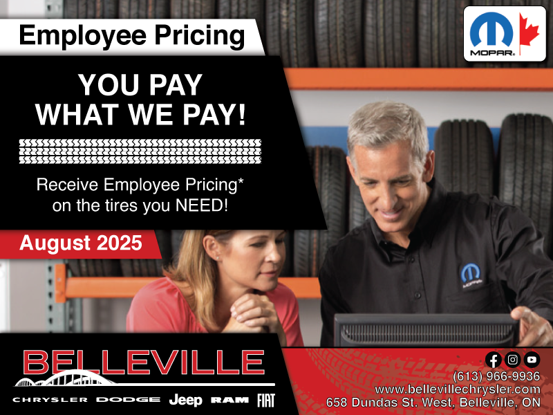 Employee Pricing On Tires!