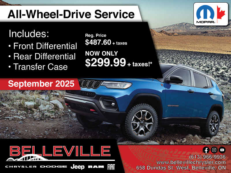 Keep your All Wheel Drive system running it's best!