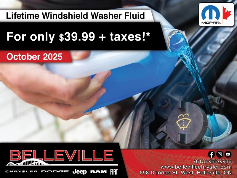 It's the time of the year to keep your windshield washer fluid topped-up!