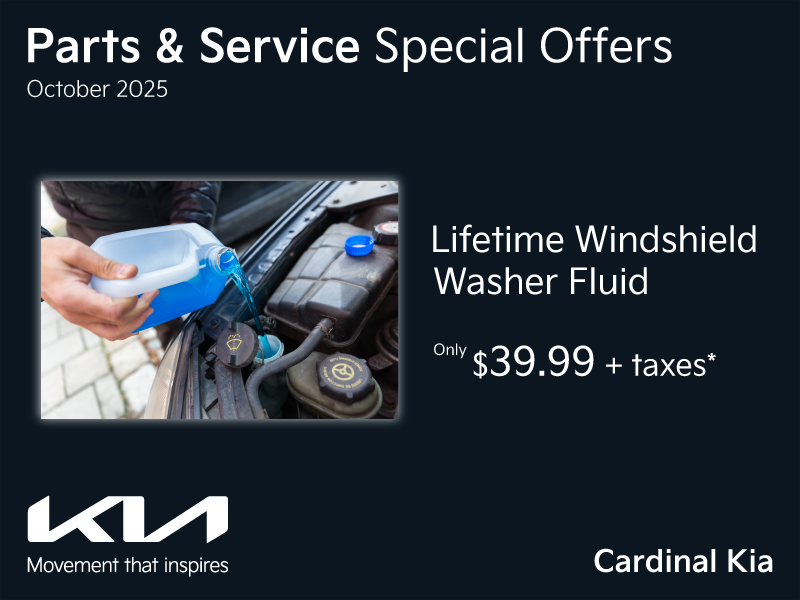 It's the time of the year to keep your windshield washer fluid topped-up!