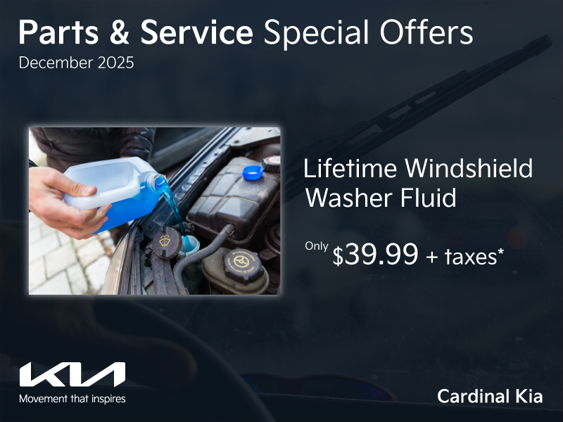 It's the time of the year to keep your windshield washer fluid topped-up!