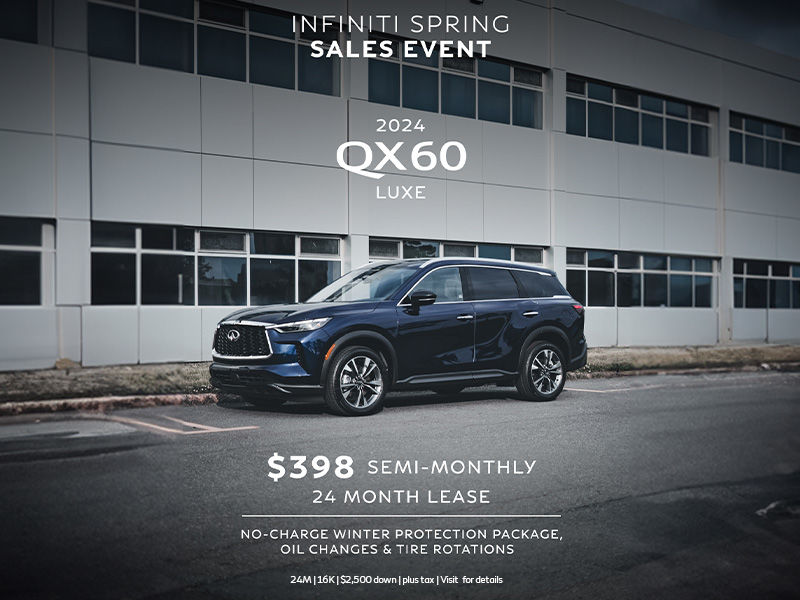 Get the INFINITI QX60 Luxe!