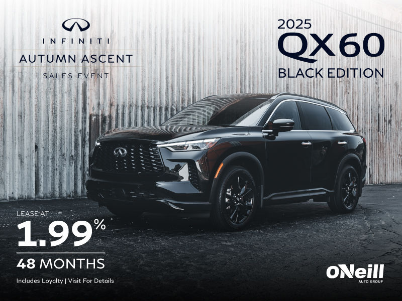 Get the INFINITI 2025 QX60 Black edition