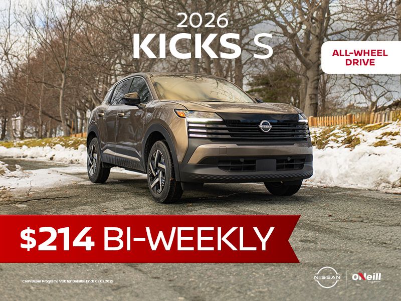 The 2026 Nissan Kicks S