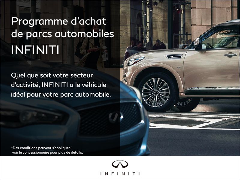 Programme d'achat pour les flottes d'Infiniti