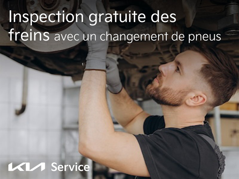 Inspection gratuite des freins