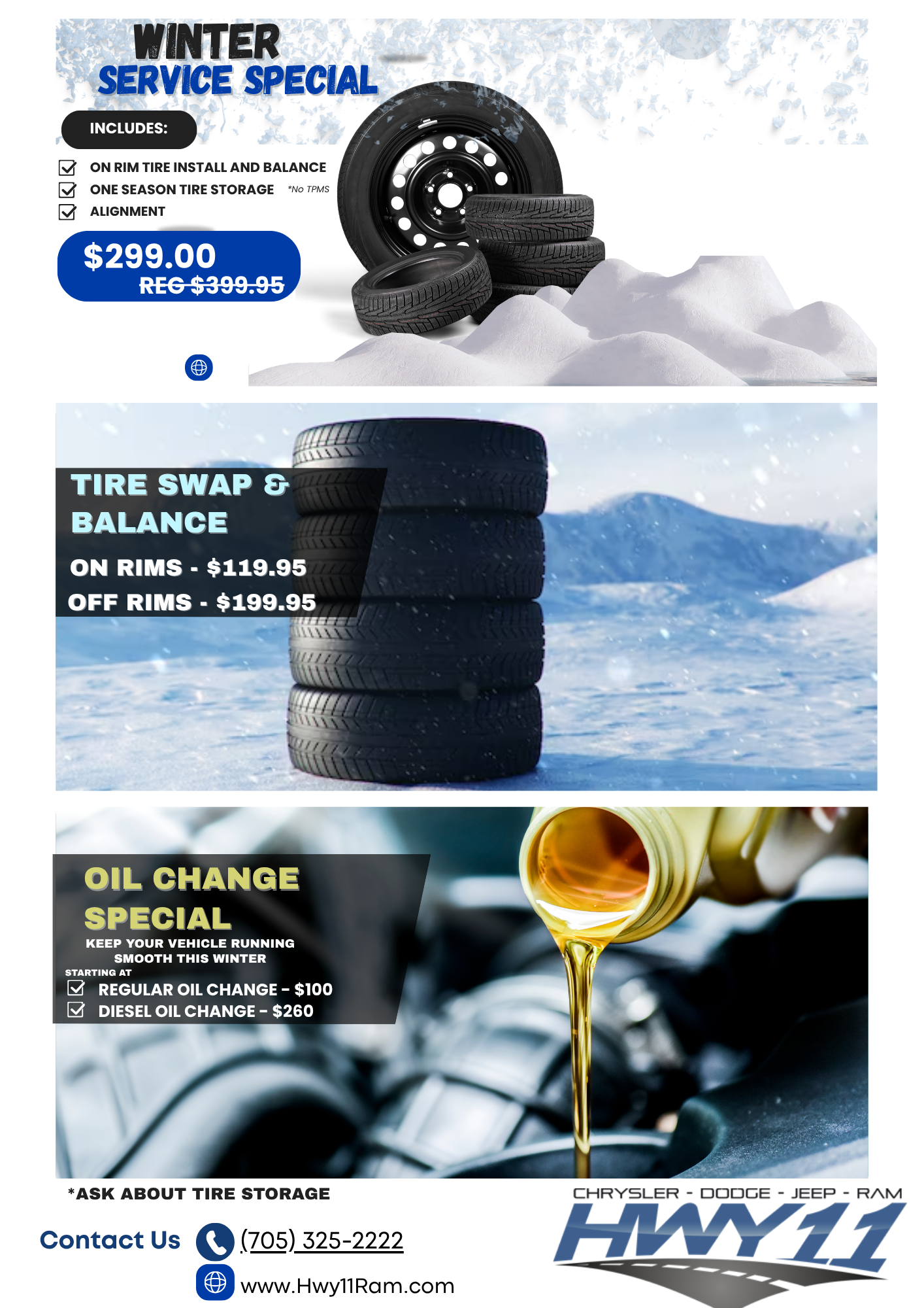 Winter Service Specials