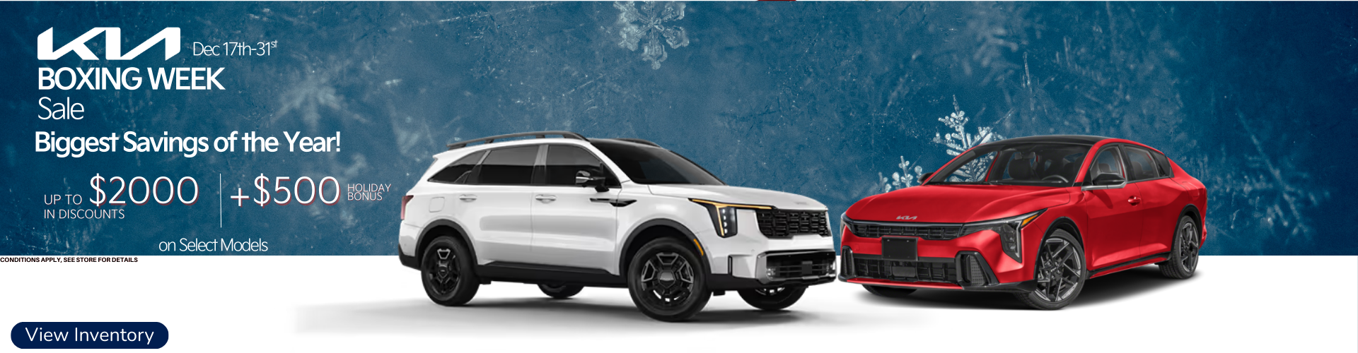Kia Boxing Day Sale
