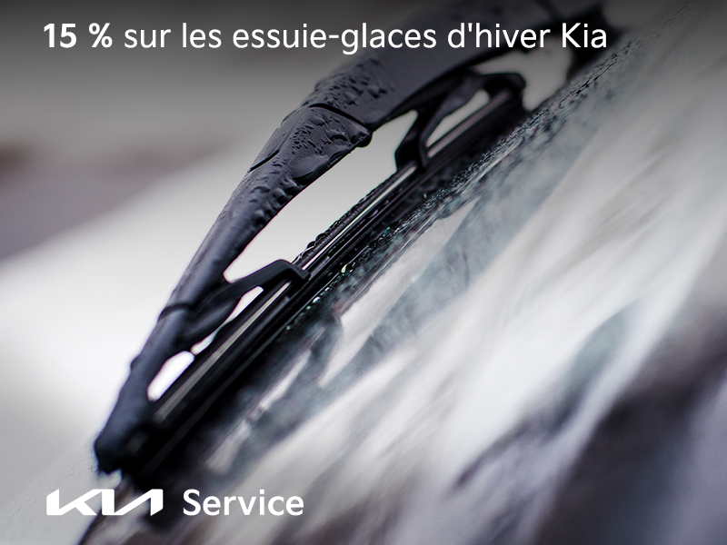 15 % sur les essuie-glaces d'hiver Kia
